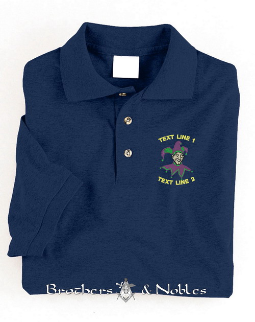 (image for) ROJ Royal Order of Jesters Embroidered Polo #809
